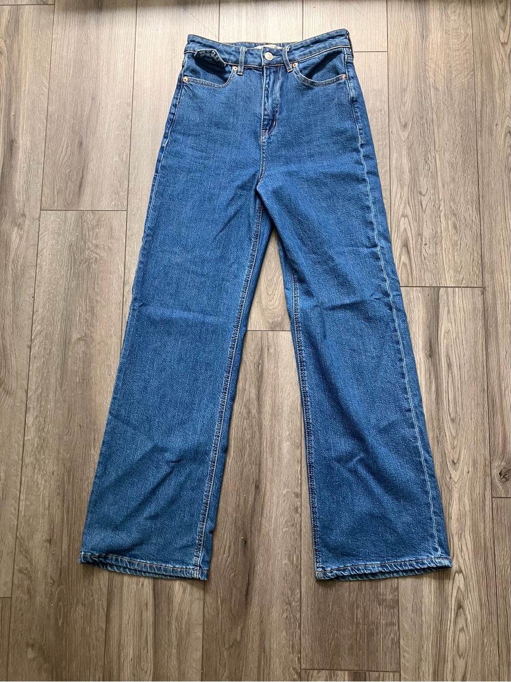 Ever New High Rise Wide Leg Jeans Mid Wash Women’s 4